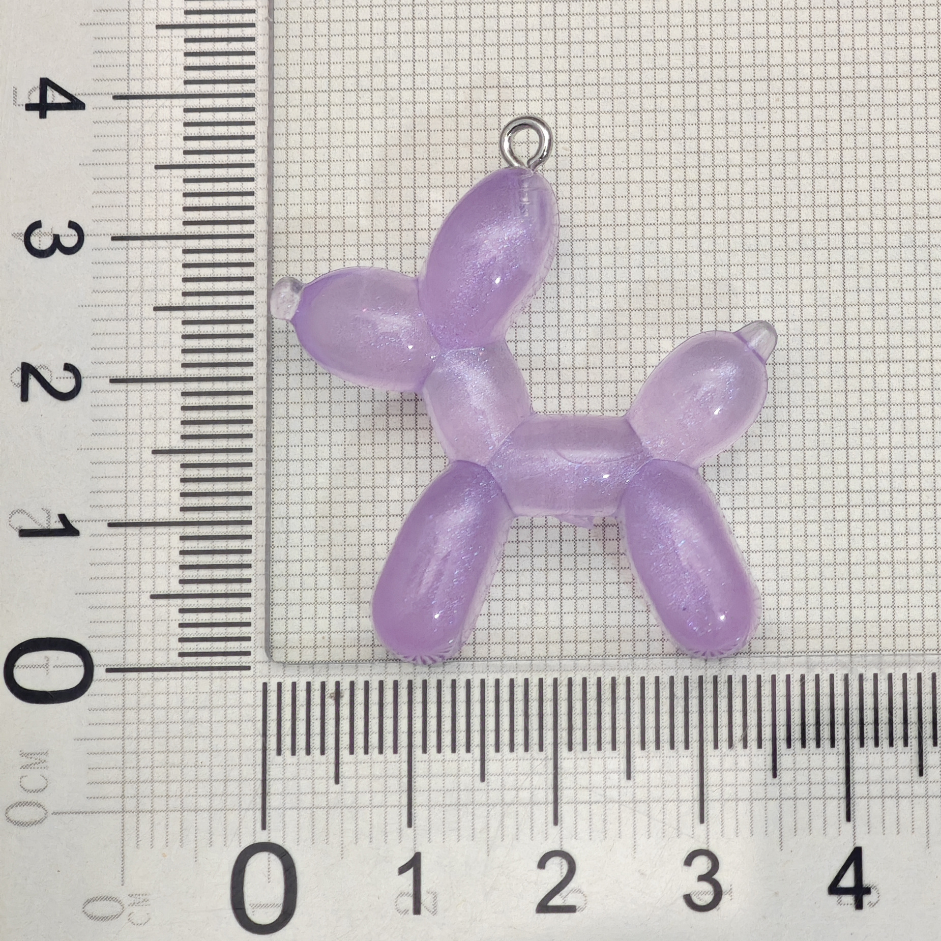 보라색 풍선 개