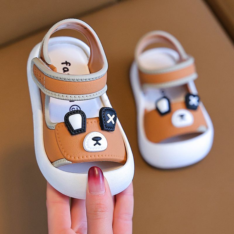 Summer Children's Ultra Lightweight Half Toe Closed Toe Shoes Non Slip Soft Soled Infant Toddler Sandals For Boys And Girls_voghion.com