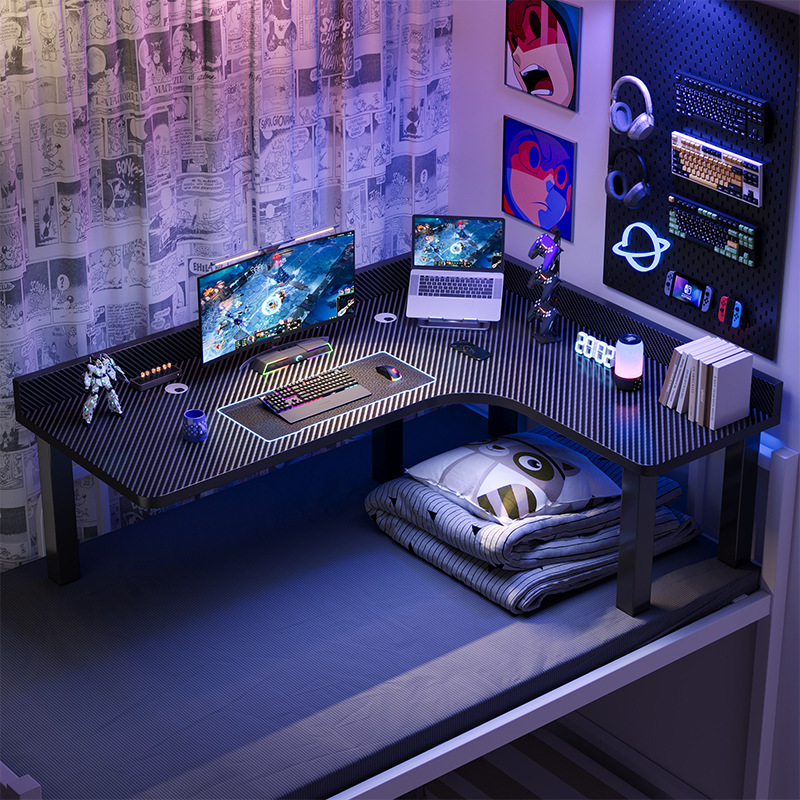 Bed Computer Desk for College Dormitory, Lazy Person's Essential, Dormitory Desktop Gaming Desk, Suspended Computer Corner Desk, Study Desk Bed Computer Desk for College Dormitory, Lazy Person's Essential, Dormitory Desktop Gaming Desk, Suspended Computer Corner Desk, Study Desk