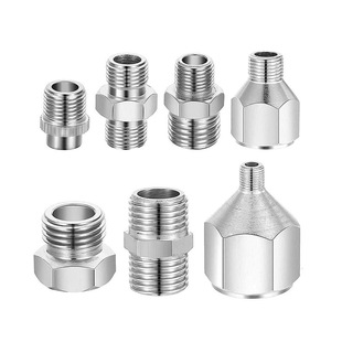 7 spray gun adapter assembly connector kit threaded plug to connect spray gun and air compressor