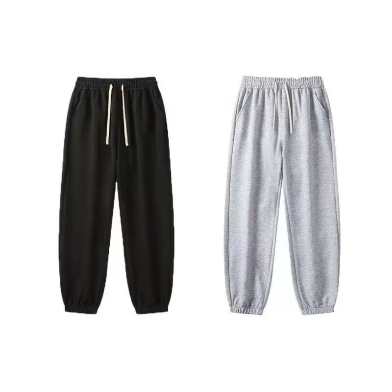 Простые универсальные однотонные спортивные повседневные брюки для мужчин и женщин, весенне-осенние универсальные модные утягивающие брюки для бега для поездок на работу