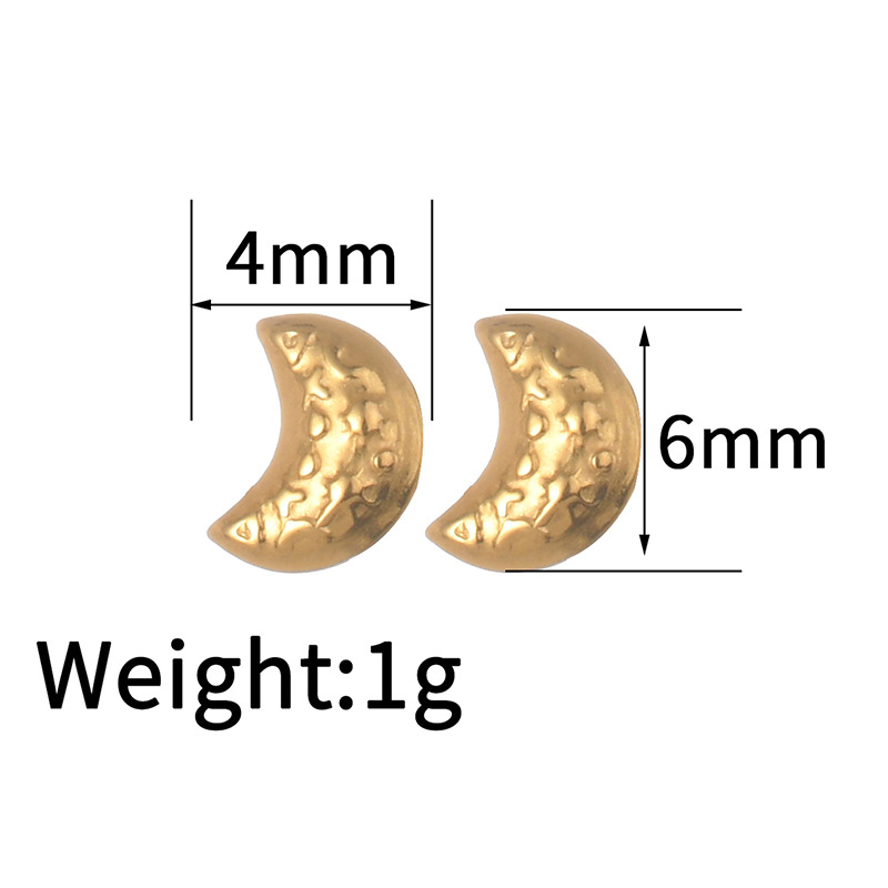 4g Weight PVD Coated Gold Plating Process 201 Stainless Steel Ear Needle Material 18K Real Gold Plated Plating Material Stone-Free Inlay Material Ear Studs Classification 1 Pair Simple Style Star Elephant Plating 304 Stainless Steel Ear Studs