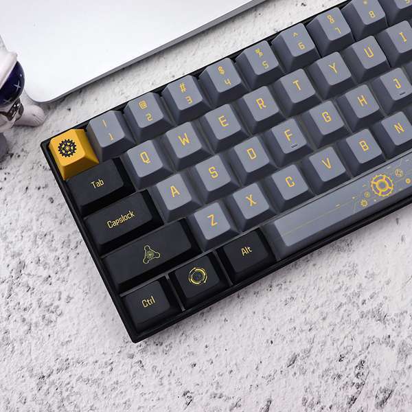1 Set of Picture Color Pbt 143-Key Mechanical Theme Keycaps Suitable for Gk61/64/Nj68/75/84/87/