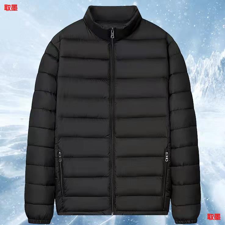 轻薄羽绒棉服男士2025新款冬季连帽保暖棉袄百搭轻便春秋立领外套