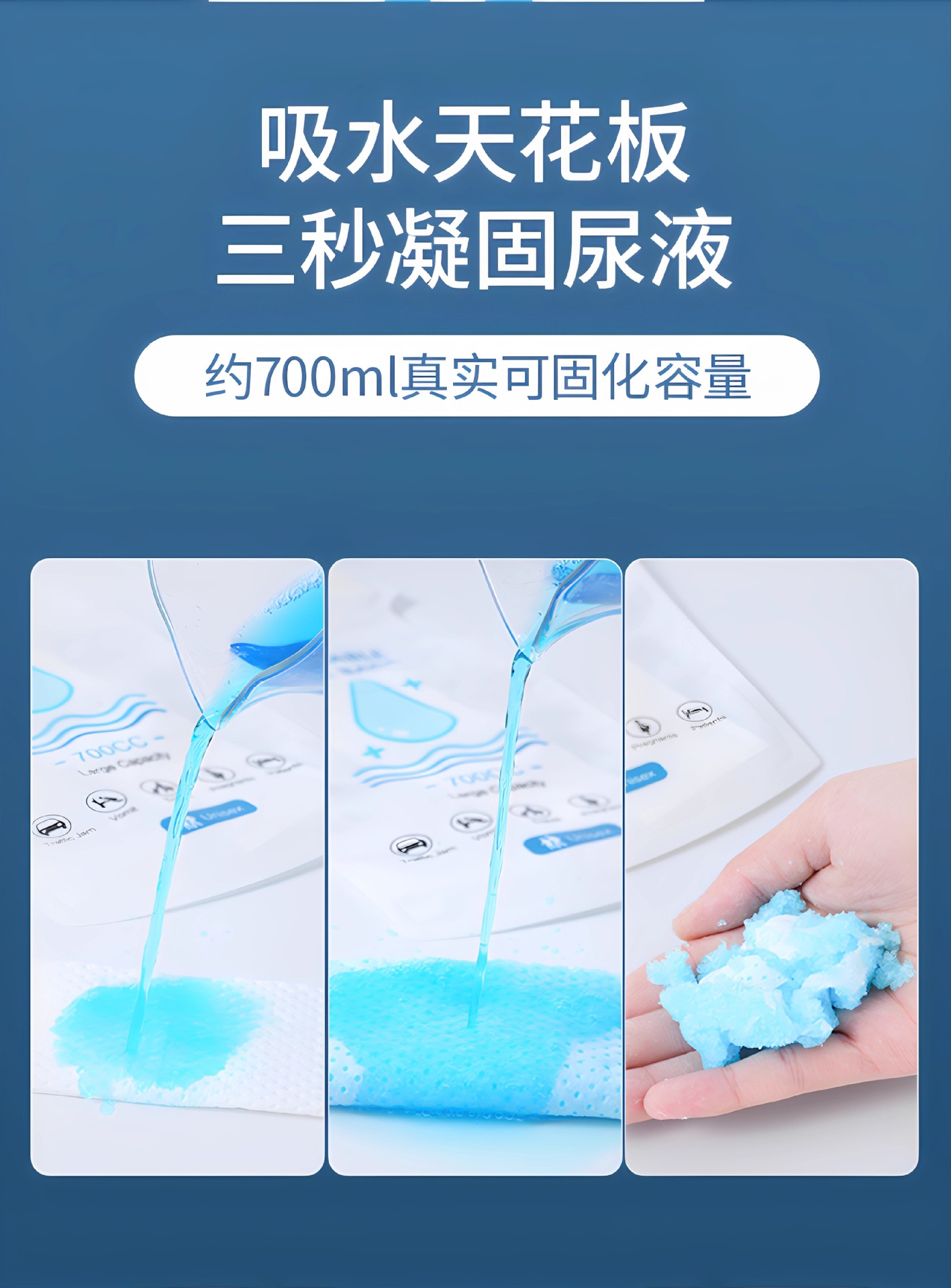 Emergency Urine Bag, Disposable Urination Bag, Unisex, Travel Essential for Business Trips