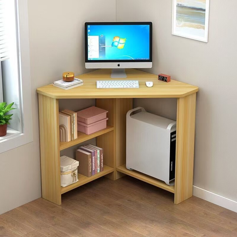 Home desktop computer desk, small apartment corner desk, triangular creative TV cabinet, multifunctional storage and study desk Home desktop computer desk, small apartment corner desk, triangular creative TV cabinet, multifunctional storage and study desk