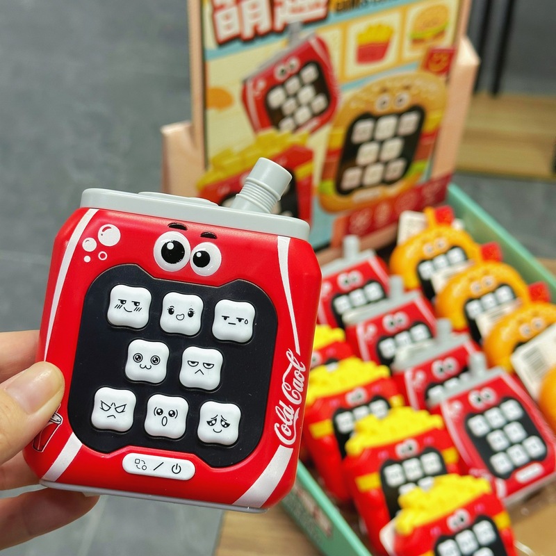 フライドポテトもぐらたたきゲーム機シミュレーションコーラバーガー形状減圧プレス幼稚園入学おもちゃギフト|undefined