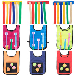 幼兒園揪尾巴親子戶外運動粘球衣玩具兒童抓尾巴感統訓練器材家用