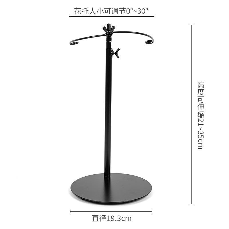 Estabilizador de flores de pie estable soporte de ramo estante de soporte de flores mesa de hierro estante de flores tienda de material