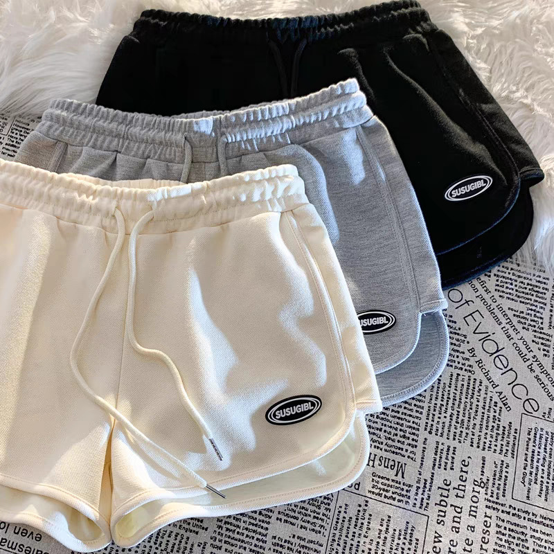 Customizable - Casual Versatile Shorts, Slimming and Loose-Fitting, Thin Summer Style, Student Three-Quarter Pants, Korean Style, Sporty and Relaxed Style