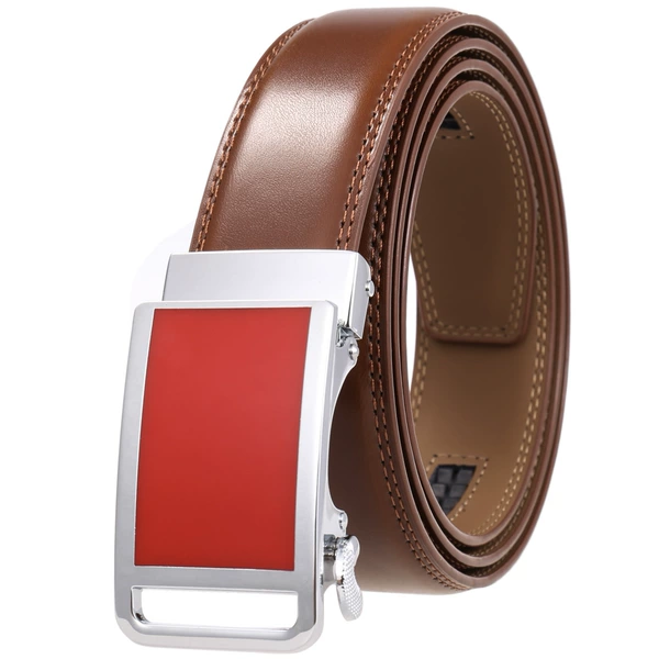 Red/chrome buckle+3633 brown belt