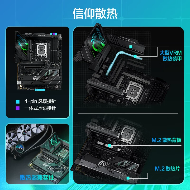 ROG STRIX Z890-F GAMING WIFI материнская плата Поддержка CPU 285K/265K/265KF