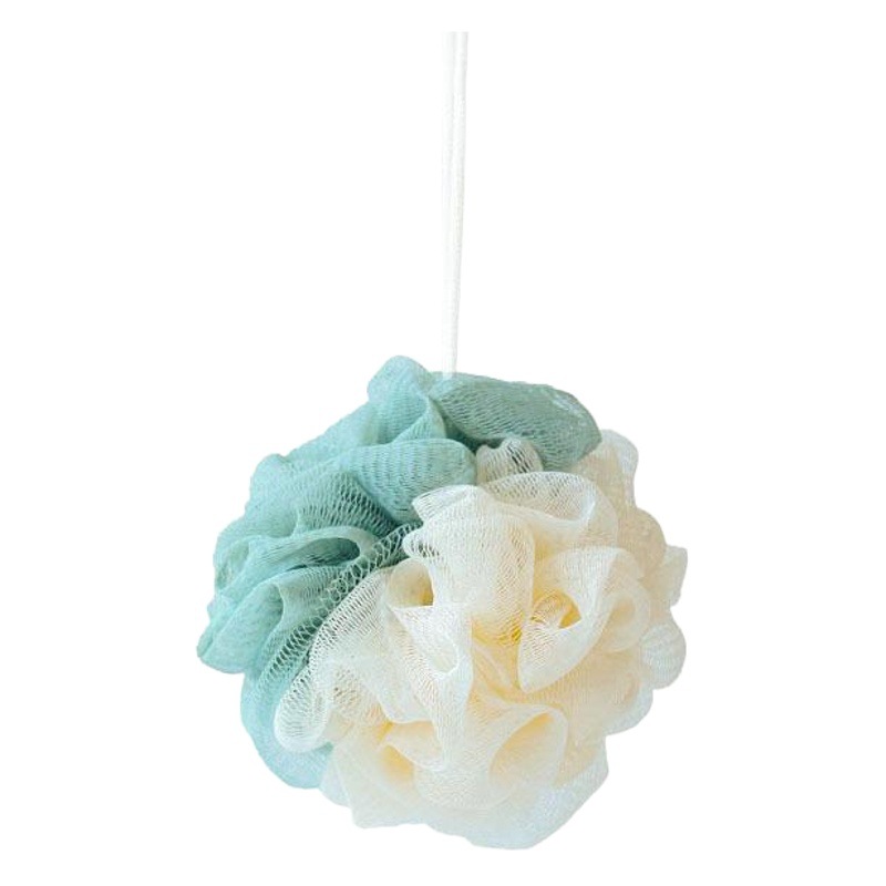 Bola de baño grande de dos colores Bola de baño de flores de baño frotar la espalda Flor de baño de color a juego en casa Bola de baño al por mayor