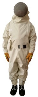 Meikang MKF-09-02 One-piece Anti-bee Suit Steel Wire Mesh Wear-resistant Anti-puncture Anti-bite Protective Clothing