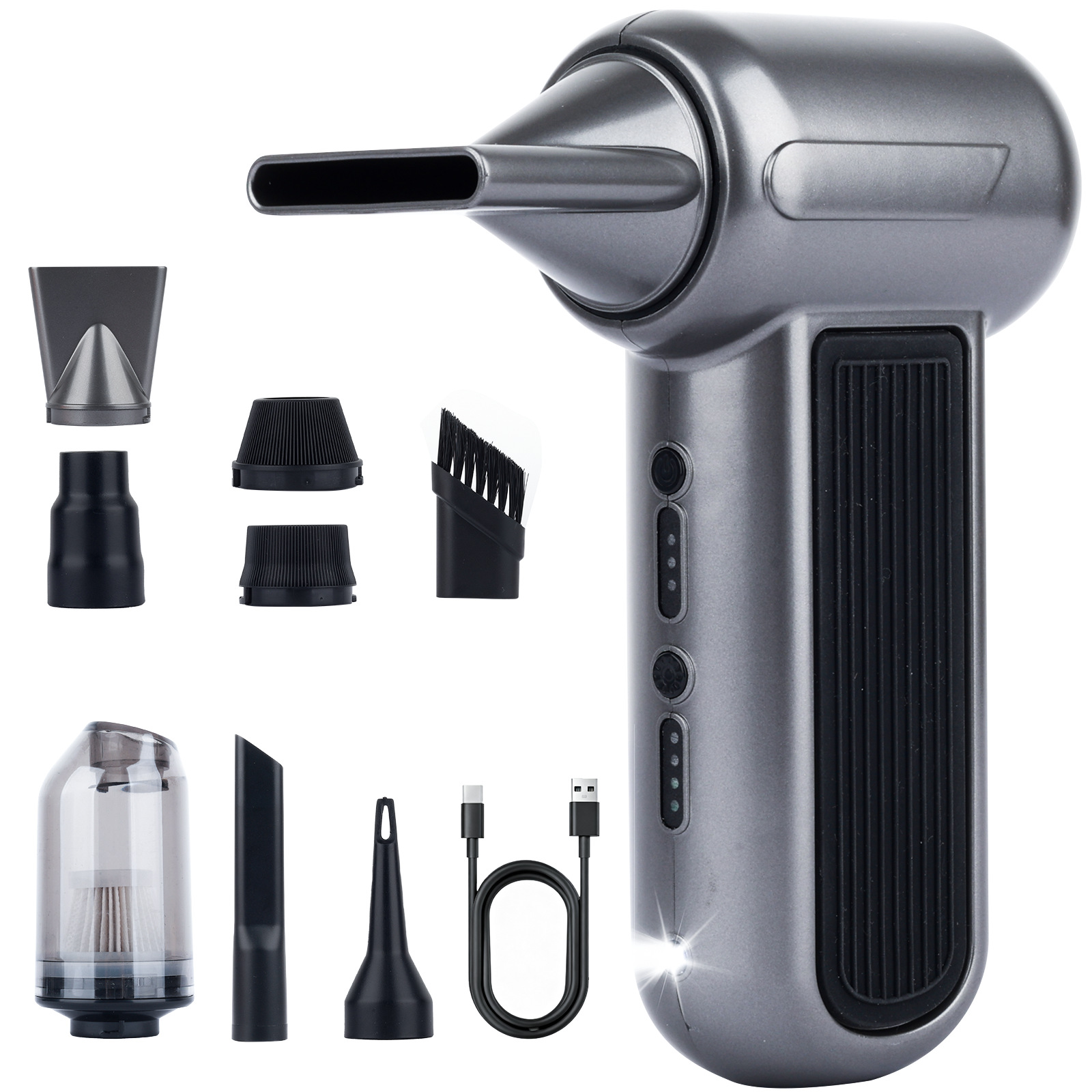 Cross-border bestseller: Multifunctional powerful fan, mini portable dust blower, wireless handheld car vacuum cleaner