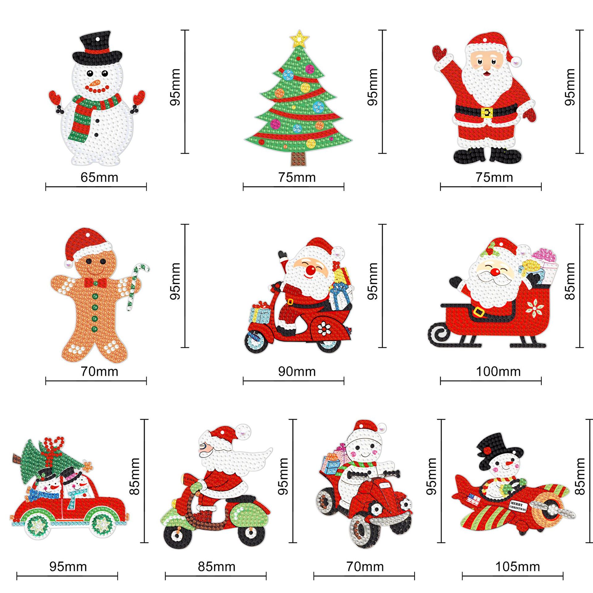 Pintura de diamantes DIY perimetral pintura de diamantes Navidad colgar adornos 5D decoración pintura de diamantes se puede distribuir