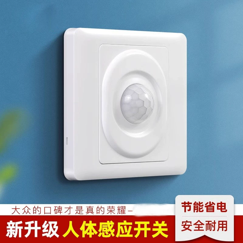 Человеческая индукционная переключатель типа 86 лестницы инфракрасный датчик коридора 220v интеллектуальная автоматическая панель задержки управления светом
