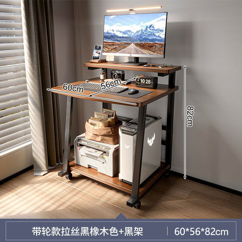台式电脑桌可移动卧室床边书桌小户型笔记本工作台家用学习写字桌|undefined
