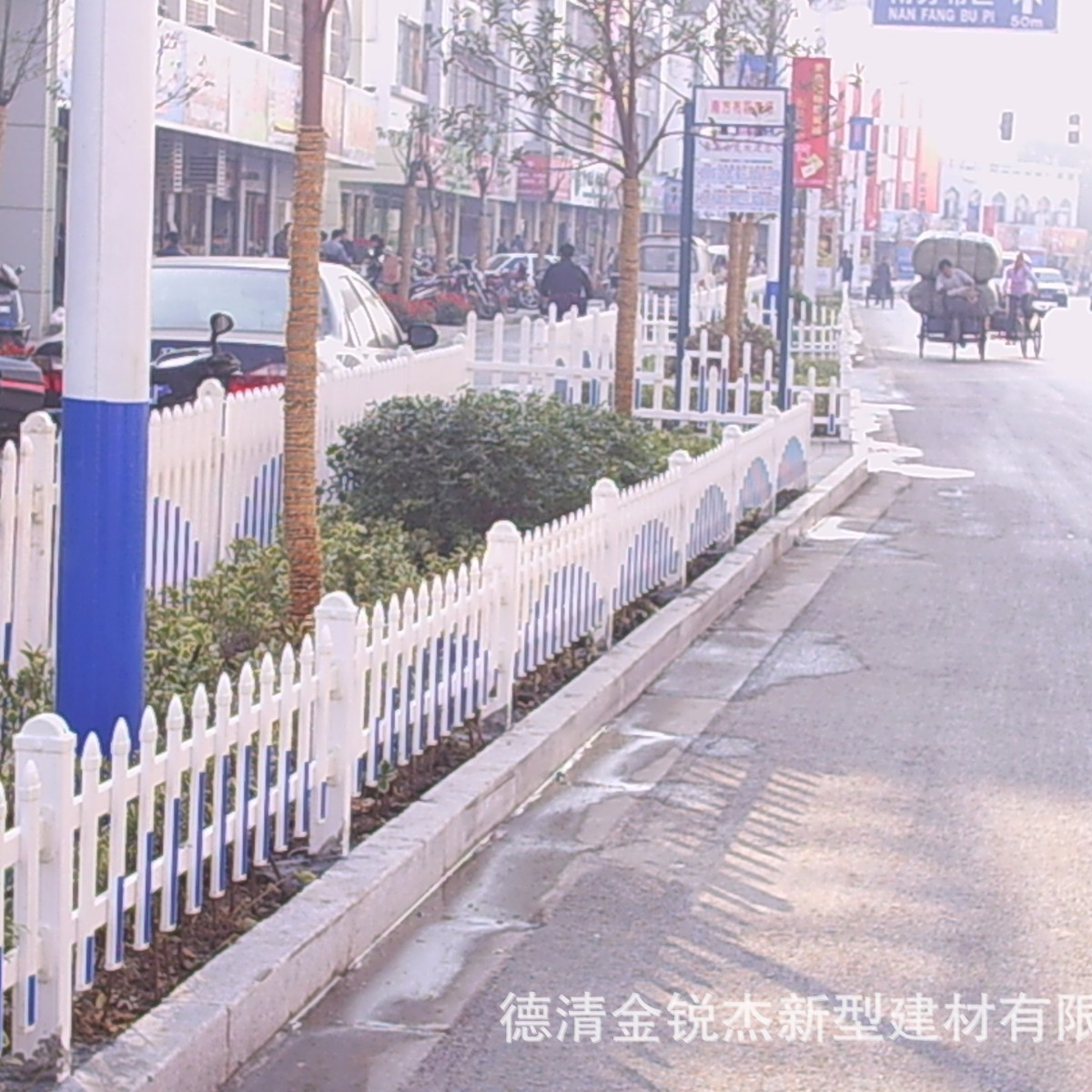 厂家热销塑钢草坪栏杆市政绿化护栏公园园林栅栏