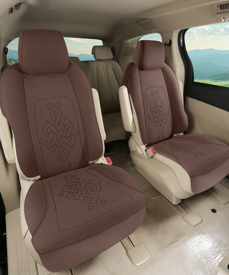 Suitable for Gl8 Special Car Seven-Seater Suede Car Seat Cushion Seat Cover Four-Season Universal Saddle Cushion