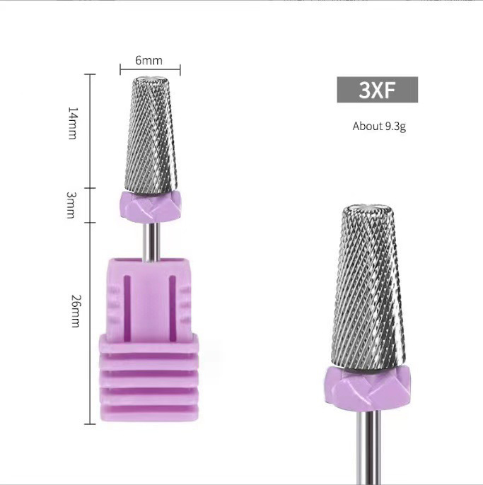 Transfronterizo de suministro directo de uñas de acero de tungsteno cabeza de molienda cinco en un diente cruzado de uñas rápido removedor de gel de piel muerta