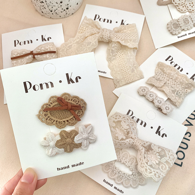 Bow Knot Pattern All Seasons Season Sweet Kid'S Bow Knot Leather Hair Clip