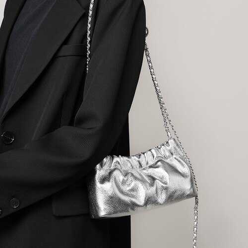 Fringed Clouds Collection: New Underarm Chain Bag, Cowhide Shoulder & Crossbody Bag –  Gold Ball Design