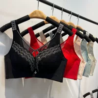 Breathable underwear, supporting sexy wireless bra, plus size