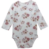 Threaded cotton-shoulder buckle-white flowers