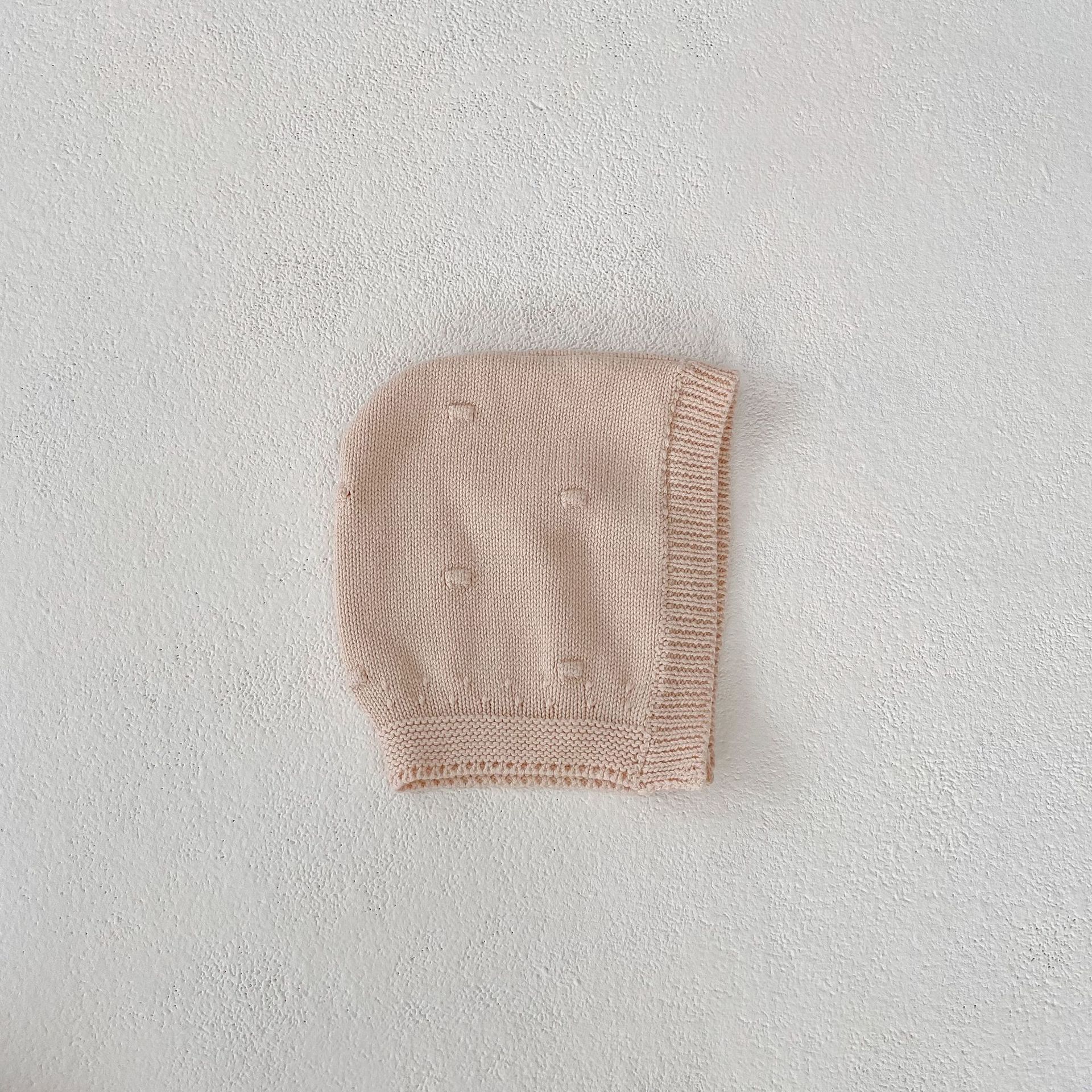 Ins2024 Hierscht Kleeder Puppelcher a Meedchen Baby Dot Haken Blummen Diagonal Front Strickmantel + Shorts + Hutt 3-Stéck Set_voghion.com