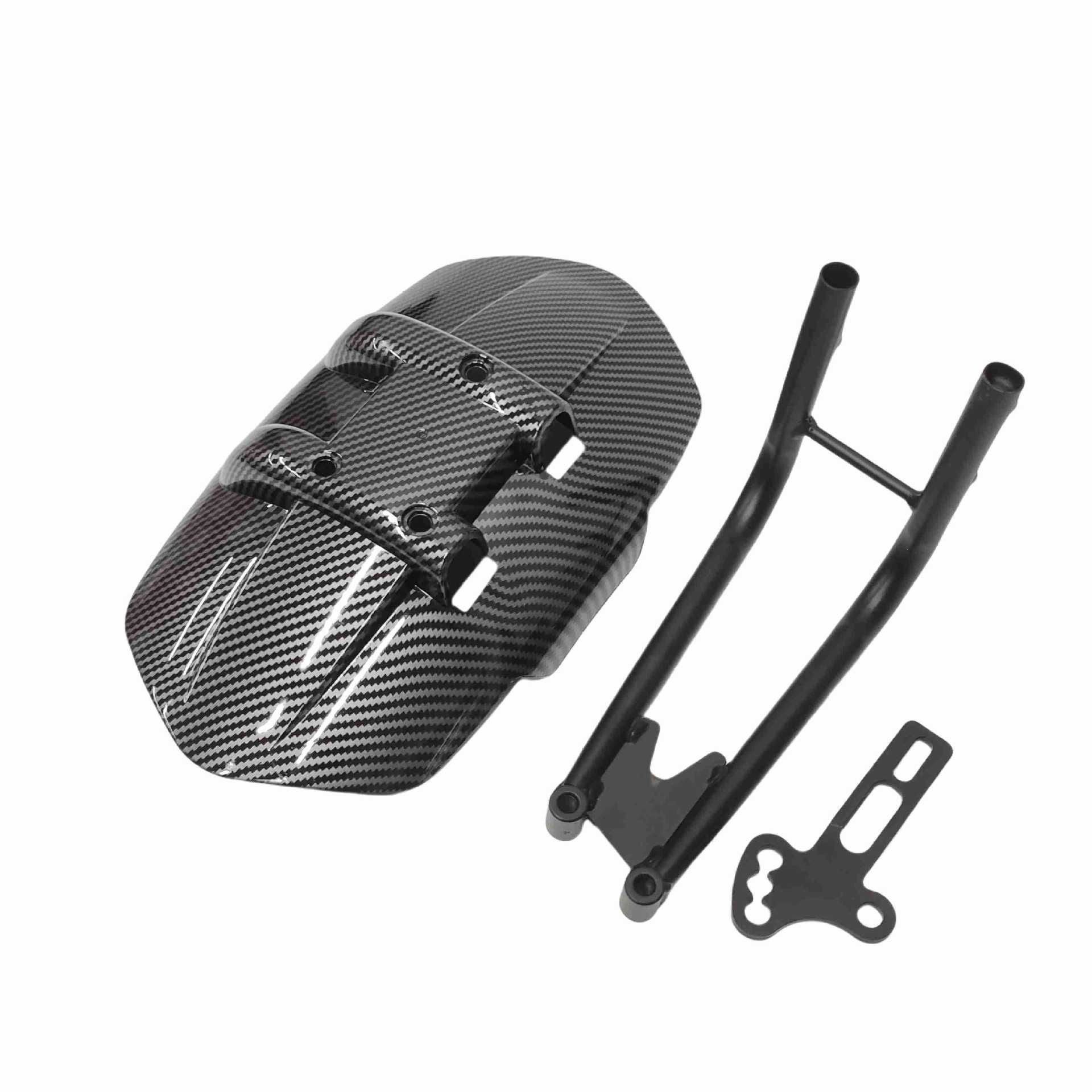 Daniu N7N9N9Gt Bull 10inch 12inch Universal Water Transfer Printing Iron Double Tube Rear Fender Mudguard for Moped