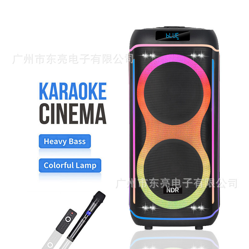 NDR-820 外貿用高出力ワイヤレスBluetoothカードスロット搭載スピーカー 高音質重低音 屋外広場ダンス用スピーカー|undefined