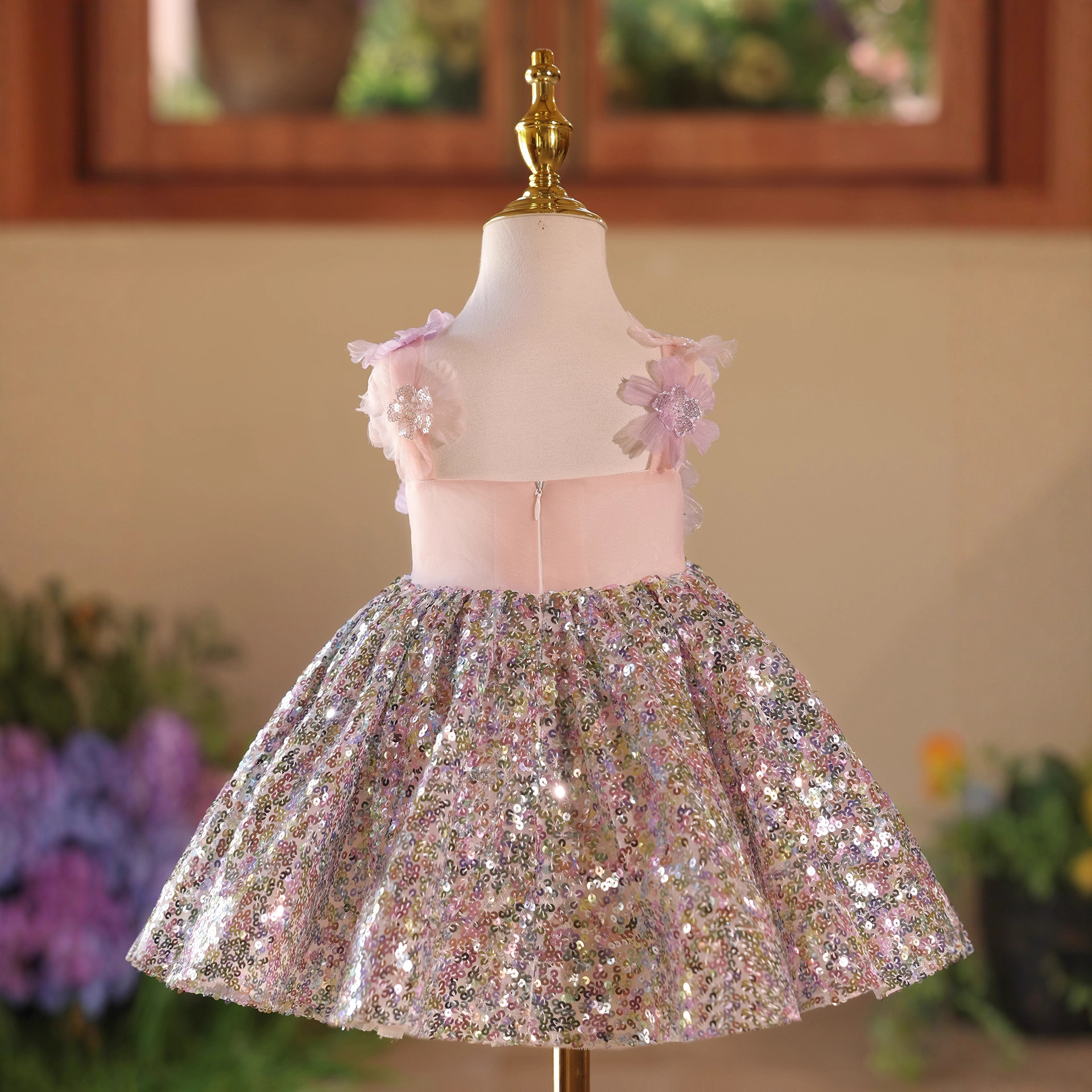 Luxuriöses Paillettenkleid Für Mädchen Zur Geburtstagsfeier_voghion.com