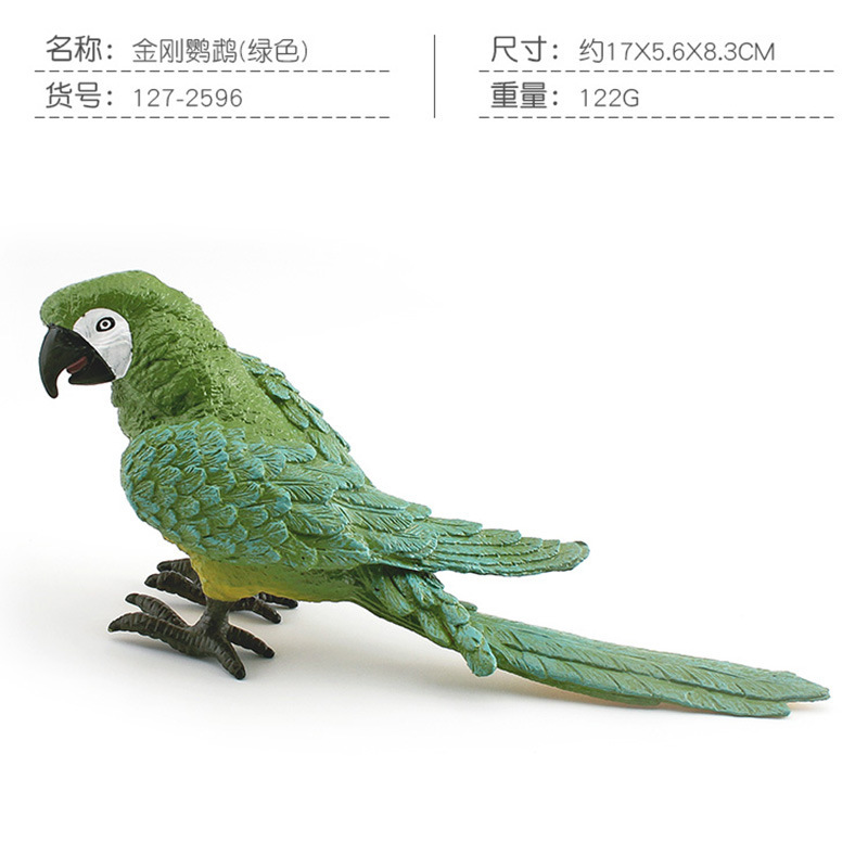 Exportación transfronteriza de simulación de pájaros modelo de papagaios peonía papaio de escritorio decoración estática juguetes