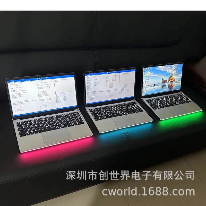 New 15.6inch Laptop with Cool Atmosphere Light N95 Fingerprint Backlight