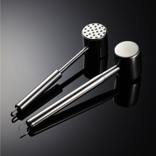 Aon whole body 304 stainless steel loose meat hammer kitchen utility tool crushed ice beef hammer company gift e-commerce