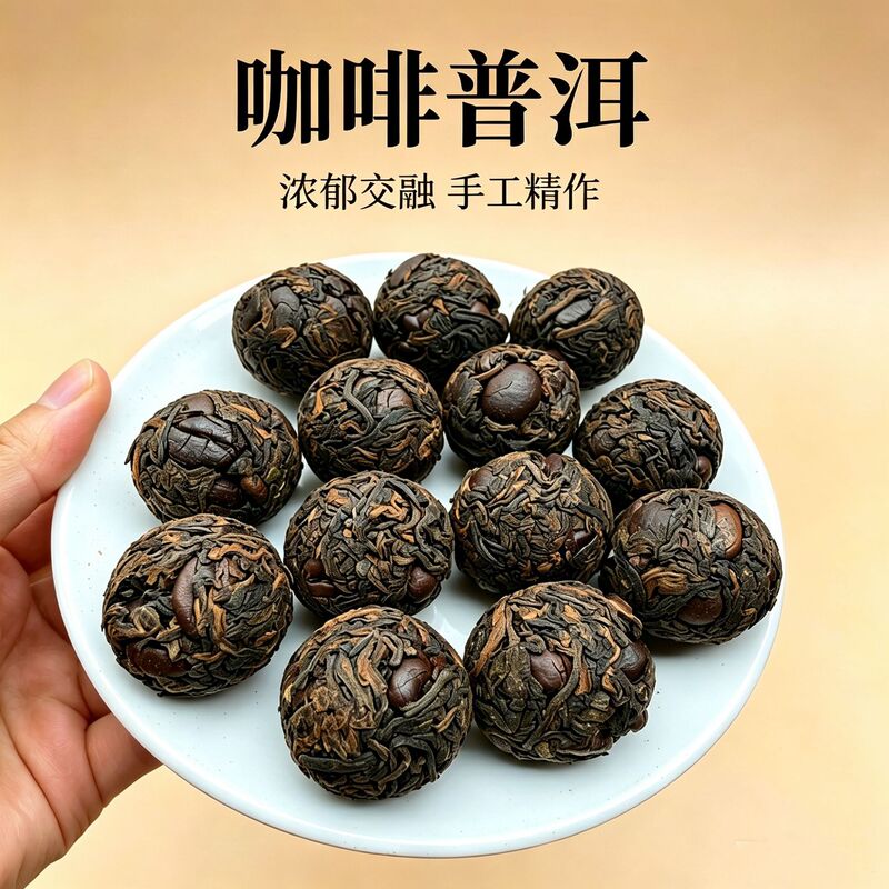Tiktok Hot-Selling Yunnan Coffee, Pu'Er Tea, Various Flavors, Dragon Ball Innovative Tea Coffee, Small Dragon Ball Tea Leaves Wholesale Tiktok Hot-Selling Yunnan Coffee, Pu'Er Tea, Various Flavors, Dragon Ball Innovative Tea Coffee, Small Dragon Ball Tea Leaves Wholesale
