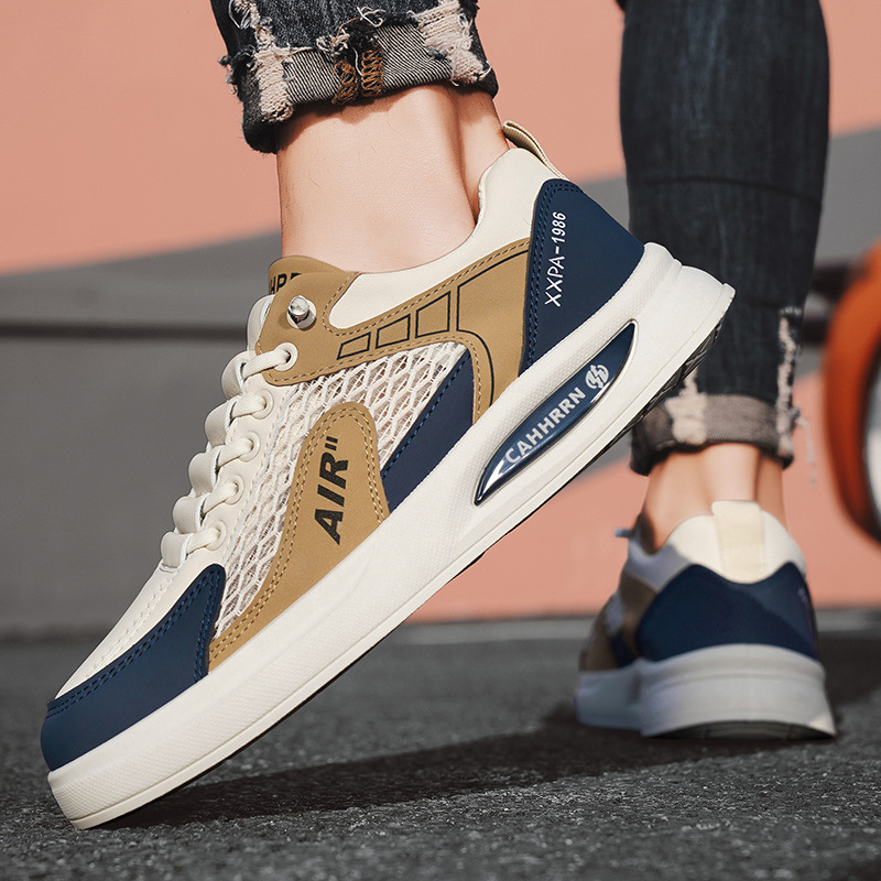 Zapatillas para hombre, primavera y verano de 2025, nuevo estilo, sin cordones, casual, todo fósforo, tendencia deportiva, zapatos para hombre, zapatos planos para hombre