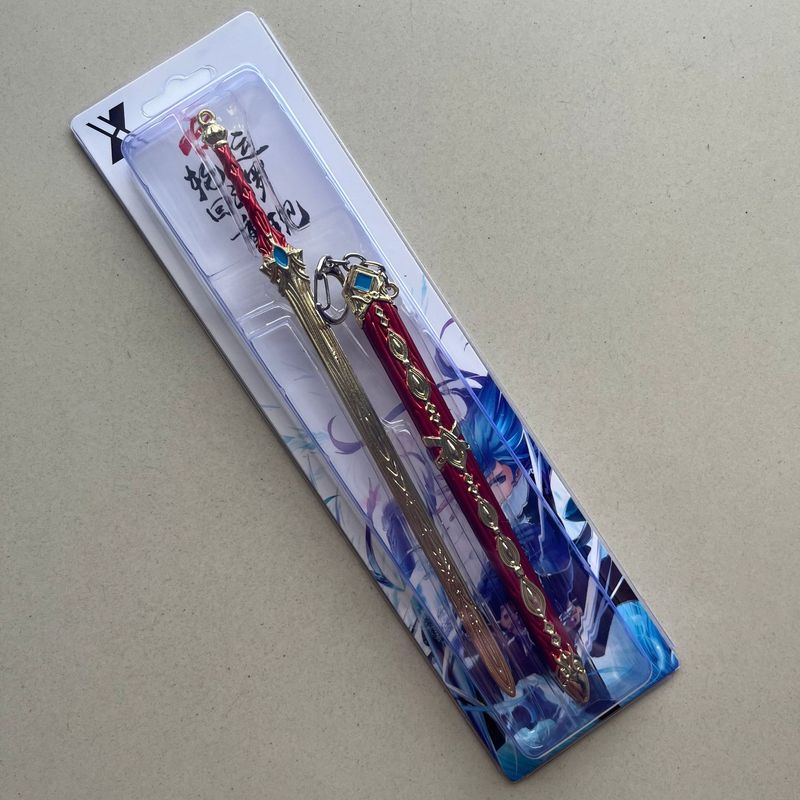 ダークゾーンブレイクアウト明刺繍春鞘 22.3cm 百連戦術剣モデル合金おもちゃ金属ペンダント|undefined