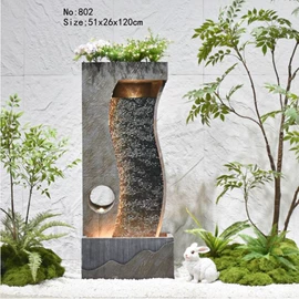 流水摆件;树脂工艺品;风水球