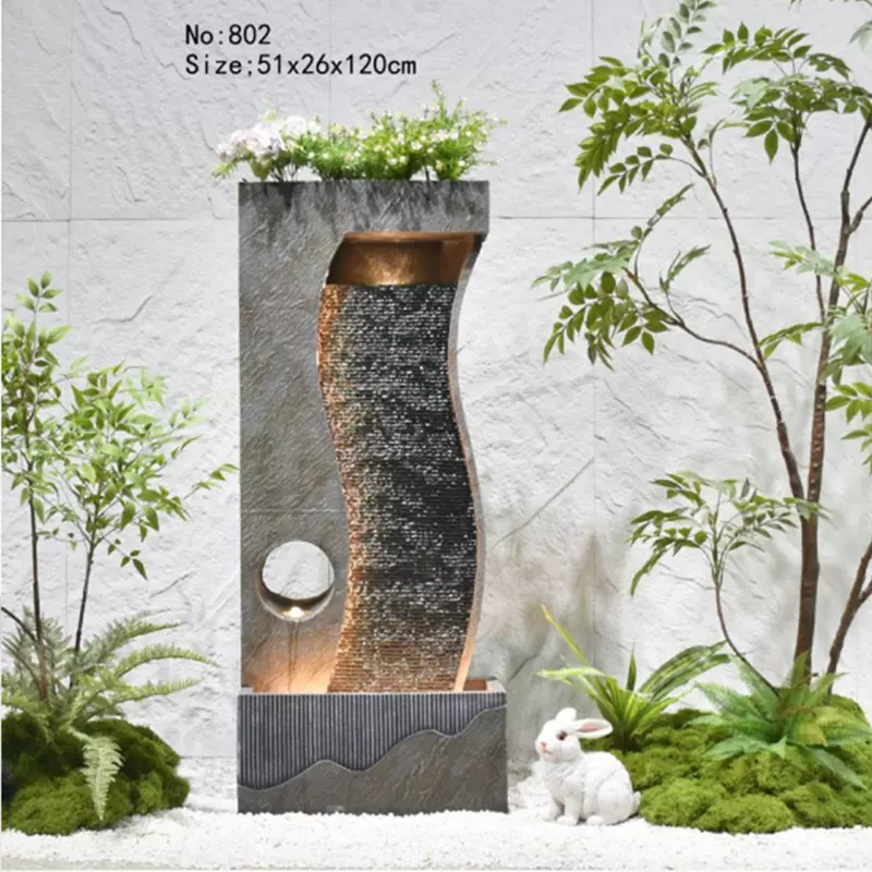 假山喷泉葫芦流水摆件循环水鱼缸客厅办公室招财落地装饰景观礼品