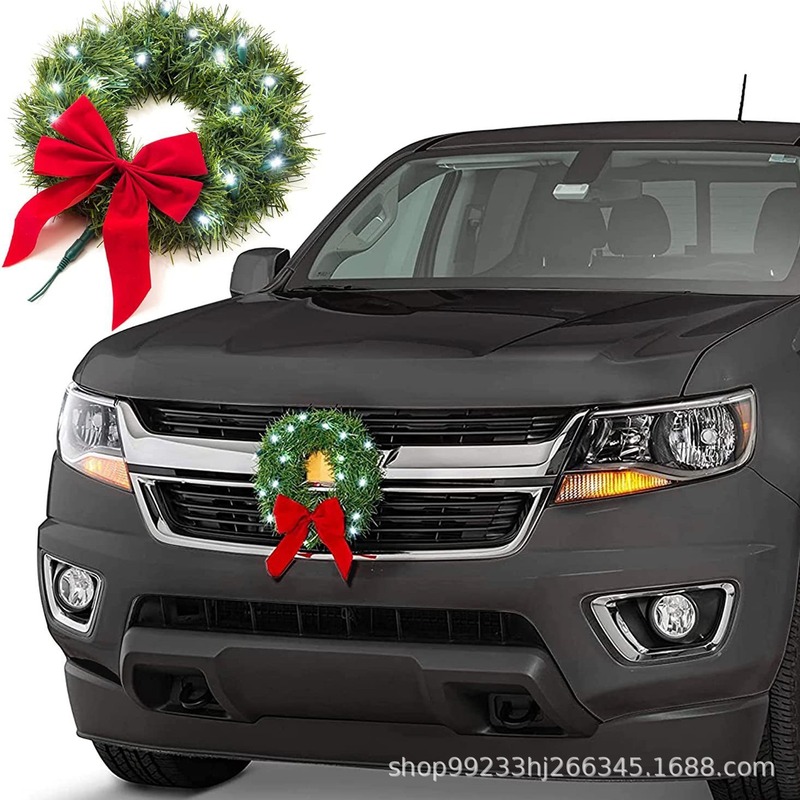 クロスボーダー車のクリスマスガーランド装飾トラックSUV車のクリスマス装飾ホリデー車の装飾用品|undefined