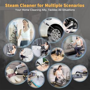 Cross-Border E-Commerce Specializes in 2500W High-Pressure and High-Temperature Steam Cleaners for Household Handheld Kitchen Range Hood Cleaners