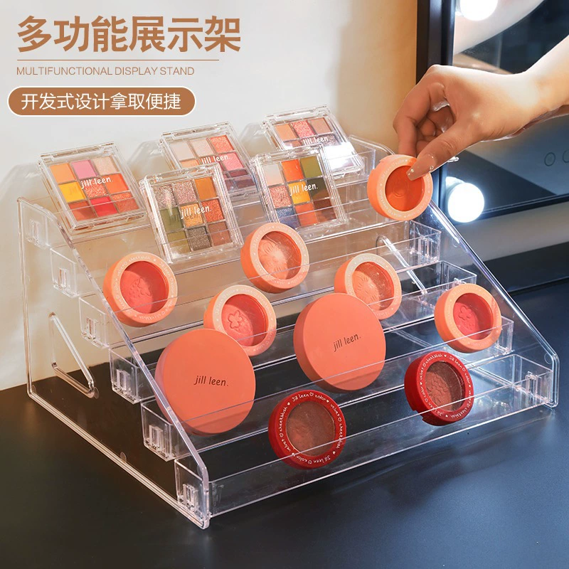 Acrylic cosmetic storage system, lipstick, lip gloss, mascara, table storage box, sample