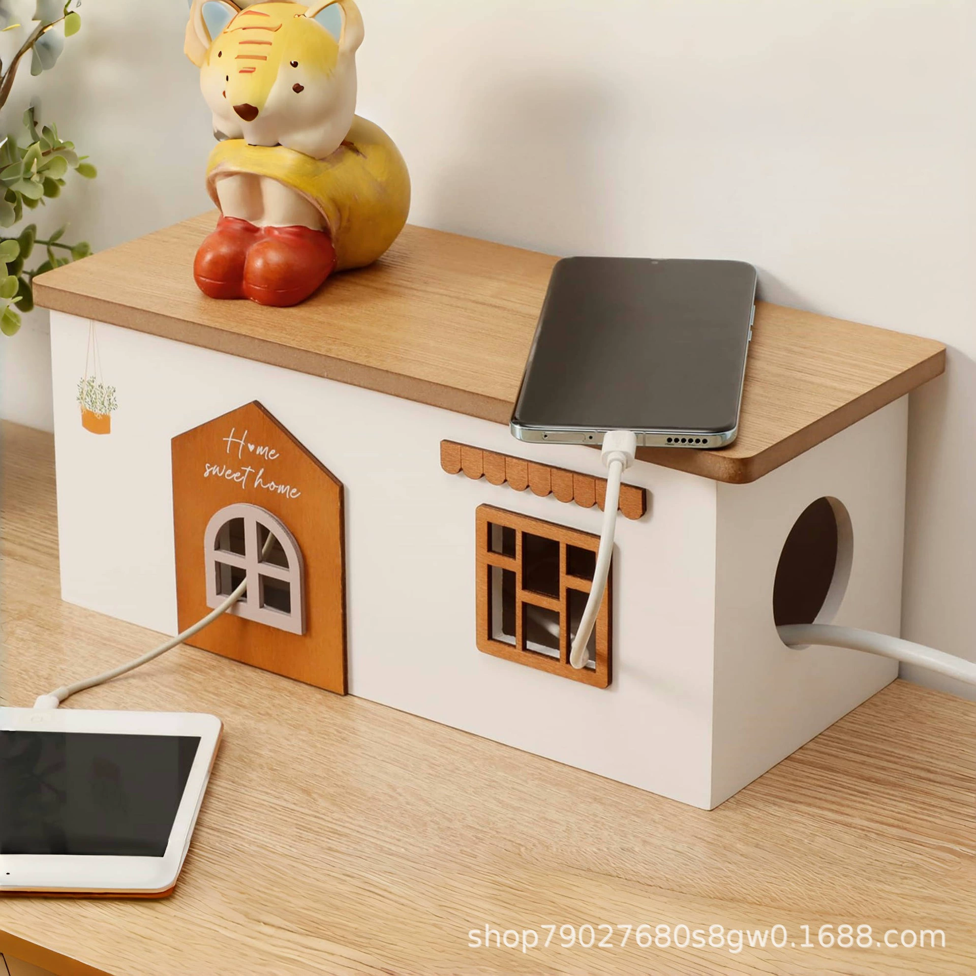 Деревянная розетка вставка коробка для хранения шнура питания кабель для передачи данных зарядное устройство вставка коробка для управления проволочной коробкой маршрутизатор коробка для обработки коробки