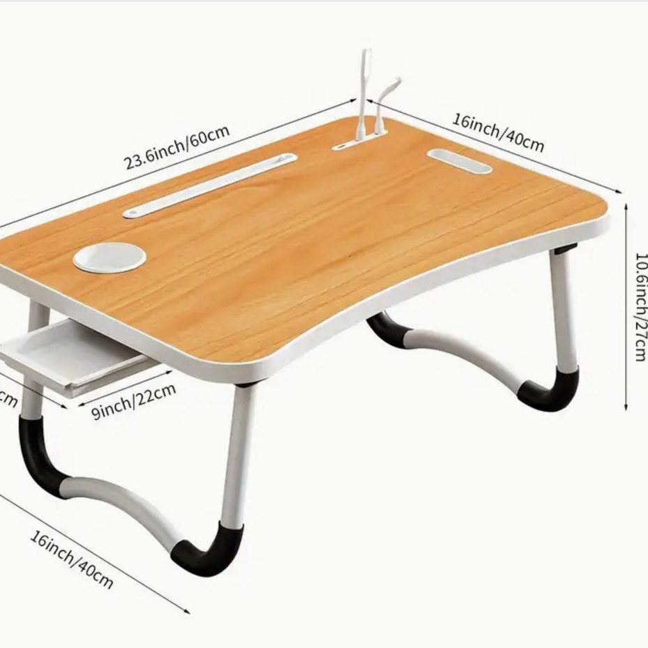 Factory Direct Sales Wholesale Lazy Portable Folding Bed Desk Multi-Functional Computer Desk Dormitory Office Study Desk