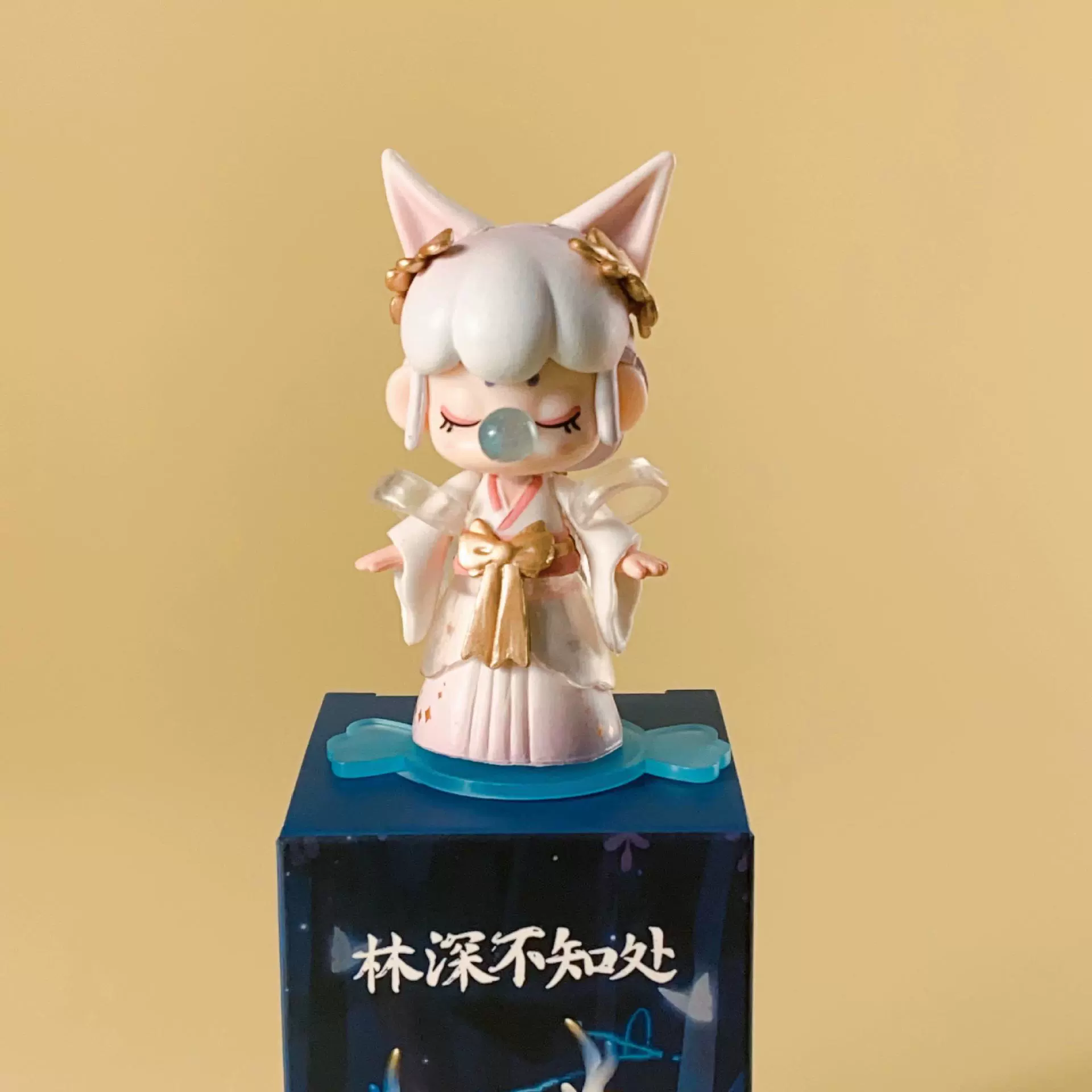 If the Blind Box серии dream afternoon tea Chunsheng Xia Changlinsen Blow bubble girl hand-made ornaments