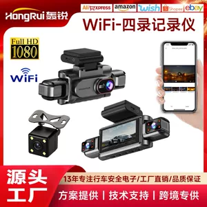 Dörd Kanallı 1080P Avtomobil Kamerası HD Gecə Görüşü Wifi Dvr