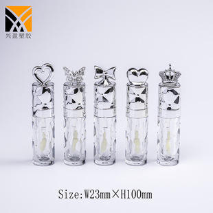 Lipstick Tube Lipstick Tube Ready-Made High-End Cosmetic Packaging Makeup Packaging Material Lip Gloss Tube Plastic Custom Blow Bottle Direct Sales