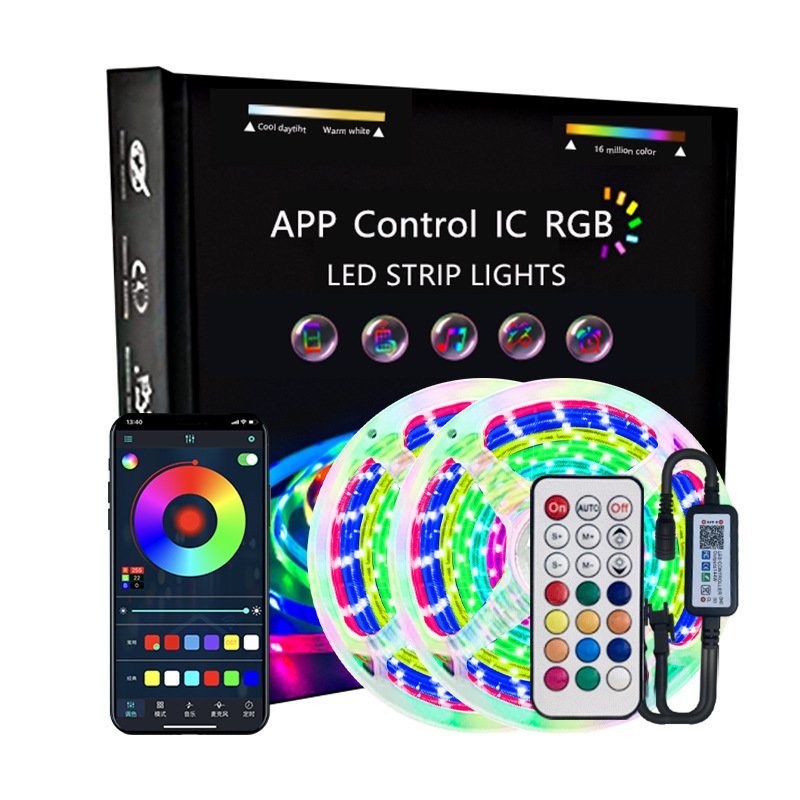 Tira de luz LED 2811rgb luz mágica agua corriente caballo Bluetooth música RF inteligente traje de tira de luz a todo color tira de luz